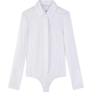 Patrizia Pepe, Dames, Tops, Wit, Maat: M Katoen,