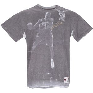 Mitchell & Ness, Heren, Tops, Grijs, Maat: XL Katoen,