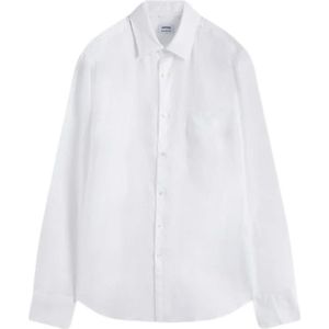 Aspesi, Heren, Overhemden, Wit, Maat: XL Linnen,