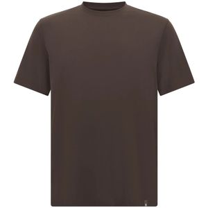 Boggi Milano - Shirt - Chocoladebruin - Effen - Kwartmouw