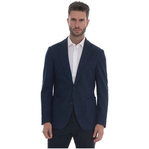 Fay, Heren, Jassen, Blauw, Maat: 2XL Katoen,