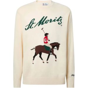 MC2 Saint Barth, Heren, Truien, Beige, Maat: XL Wol,