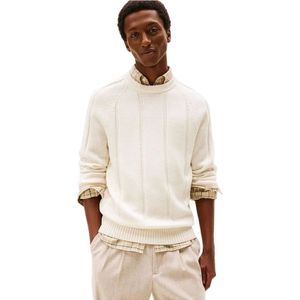 Tommy Hilfiger - Round-neck Truien - Beige - Heren