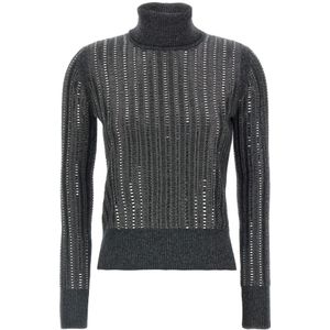 Ermanno Scervino, Dames, Truien, Grijs, Maat: S Wol,