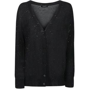 Fabiana Filippi, Dames, Truien, Zwart, Maat: 2XS Leer,