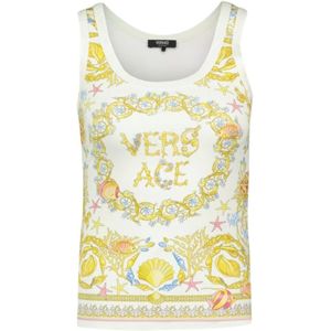 Versace, Dames, Tops, Veelkleurig, Maat: S Katoen,