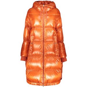 Herno, Dames, Mantels, Oranje, Maat: S Nylon,