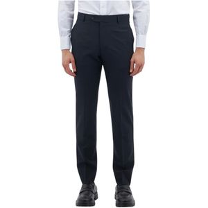 Brooks Brothers, Heren, Broeken, Blauw, Maat: W36 Wol,