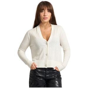 Armani Exchange, Dames, Truien, Wit, Maat: XS Katoen,