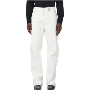 Alexander McQueen, Heren, Jeans, Wit, Maat: L Katoen,