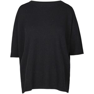 Jucca, Dames, Truien, Zwart, Maat: XS Kasjmier,