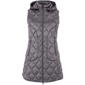Betty Barclay - Bodywarmer - Grijs - Gewatteerd - Sandwich-quiltdesign