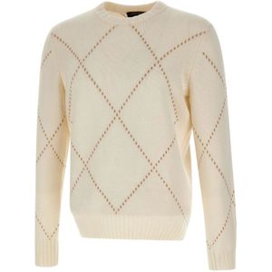 Gran Sasso, Heren, Truien, Beige, Maat: 2XL Wol,