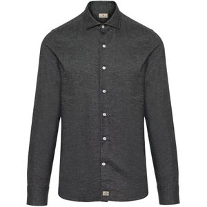 Sonrisa, Heren, Overhemden, Grijs, Maat: M Katoen,