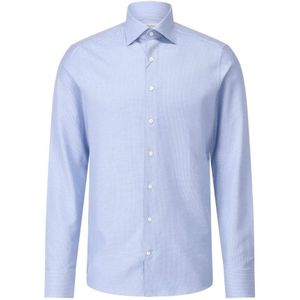 Stenströms, Heren, Overhemden, Blauw, Maat: S Katoen,