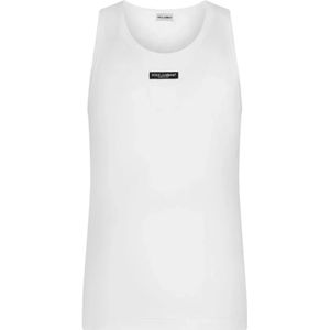 Dolce & Gabbana, Heren, Tops, Wit, Maat: 2XL Katoen,