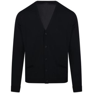 Roberto Collina, Heren, Truien, Zwart, Maat: M Wol,