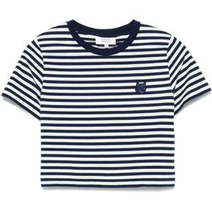 Maison Kitsuné, Dames, Tops, Blauw, Maat: M