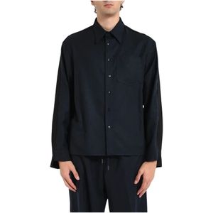 Costumein, Heren, Overhemden, Zwart, Maat: M Wol,