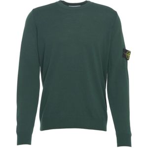 Stone Island, Heren, Truien, Groen, Maat: L