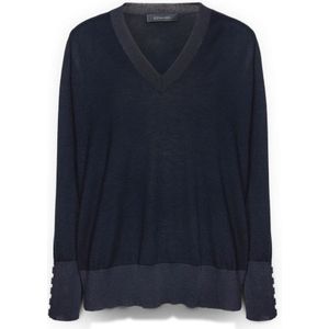 Elena Mirò, Dames, Truien, Blauw, Maat: S Wol,