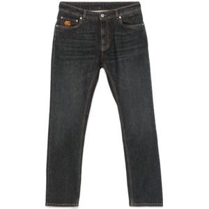 Etro, Heren, Jeans, Grijs, Maat: W32 Denim,