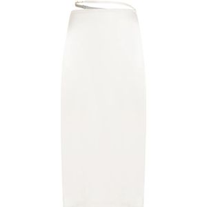 Jacquemus Off White Notte Rok , White , Dames , Maat: M