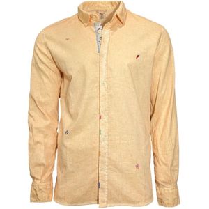 Bob, Heren, Overhemden, Oranje, Maat: XL Katoen,