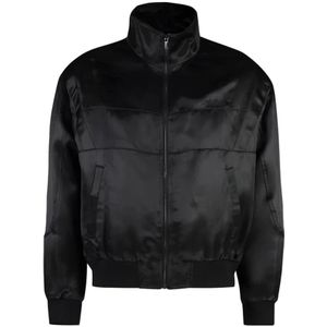Saint Laurent, Heren, Jassen, Zwart, Maat: XL Zijde,