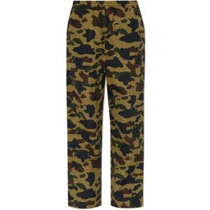 A Bathing Ape, Dames, Broeken, Groen, Maat: S Polyamide,