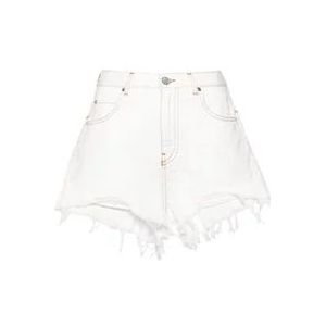 Pinko Denim Shorts , White , Dames , Maat: W27