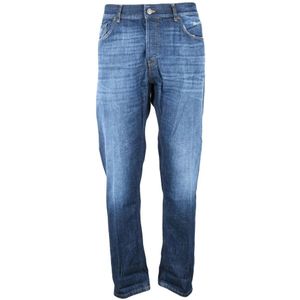 Dondup, Heren, Jeans, Blauw, Maat: W38 Katoen,