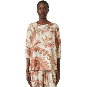 Max Mara, Dames, Blouses & Shirts, Veelkleurig, Maat: 2XS Zijde,
