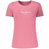 Pepe Jeans - NEW VIRGINIA - T-shirt - Rosa/Wit
