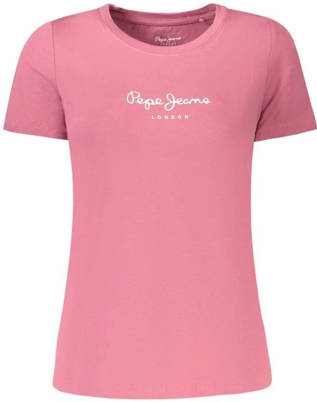 Pepe Jeans - NEW VIRGINIA - T-shirt - Rosa/Wit