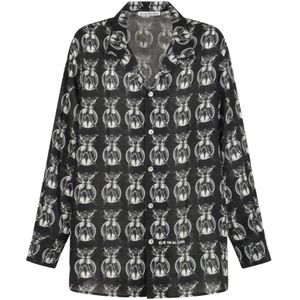 Acne Studios, Heren, Blouses & Shirts, Zwart, Maat: XL Linnen,