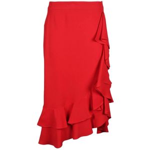L'Autre Chose, Dames, Rokken, Rood, Maat: XS Viscose,