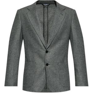 Dolce & Gabbana, Heren, Jassen, Grijs, Maat: S Wol,