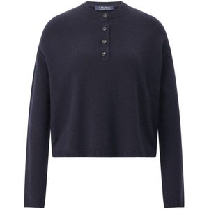 Max Mara, Dames, Truien, Blauw, Maat: XS Wol,