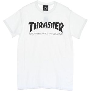 Thrasher, Heren, Tops, Wit, Maat: 2XL Katoen,