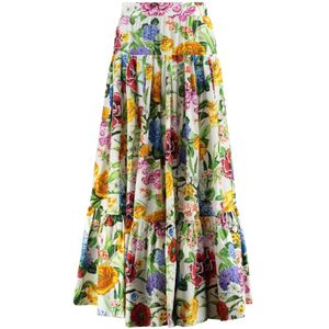 Dolce & Gabbana, Dames, Rokken, Veelkleurig, Maat: S Katoen,