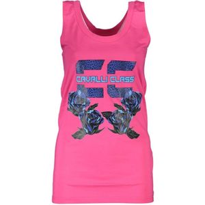 Cavalli Class, Dames, Tops, Roze, Maat: XS Katoen,