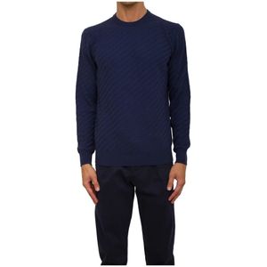 Corneliani, Heren, Truien, Blauw, Maat: 3XL Wol,
