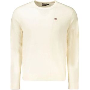 Napapijri, Heren, Truien, Wit, Maat: 3XL Wol,