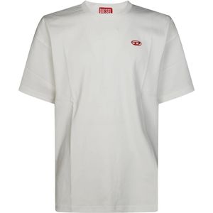 Diesel, Heren, Tops, Wit, Maat: XL Katoen,