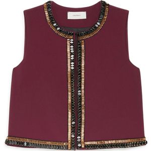 Maliparmi, Dames, Jassen, Rood, Maat: XS Leer,