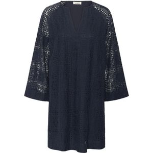 Soaked in Luxury, Dames, Jurken, Blauw, Maat: XL Katoen,