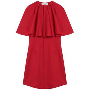 Ami Paris, Dames, Jurken, Rood, Maat: XS Wol,