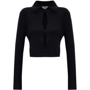 Jil Sander, Dames, Truien, Zwart, Maat: S Wol,