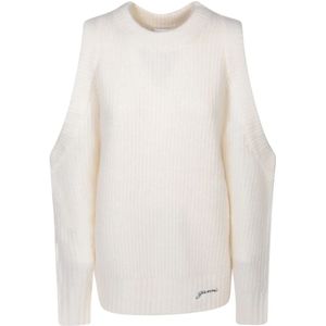 Ganni, Dames, Truien, Wit, Maat: S Wol,